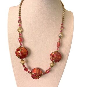 Murano Glass sign Manuela Zanvettori necklace